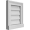Ekena Millwork Vertical Surface Mount PVC Gable Vent w/ 2"W x 2"H , Brickmould Sill Frame, 12"W x 14"H GVPVE12X1403SN - alternate 5